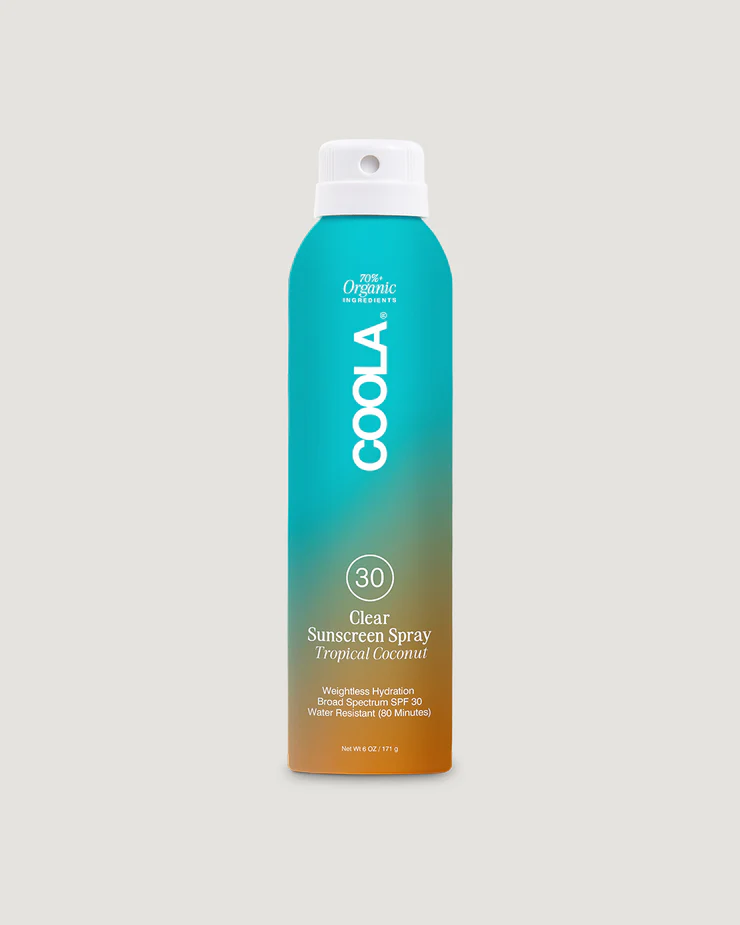 Coola Clear Sunscreen Spray SPF 30 - Tropical Coconut